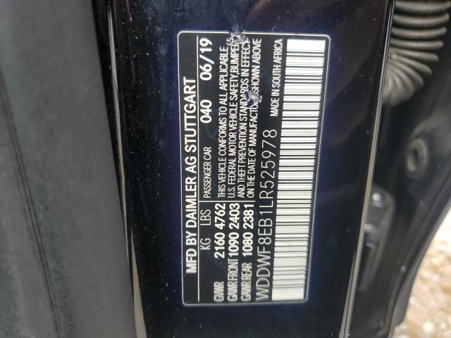 WDDWF8EB1LR525978 - 2020 MERCEDES-BENZ C 300 4MATIC BLACK photo 12