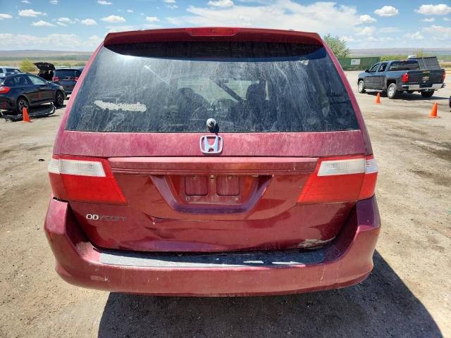 5FNRL38726B110351 - 2006 HONDA ODYSSEY EXL BURGUNDY photo 6