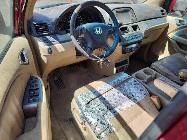 5FNRL38726B110351 - 2006 HONDA ODYSSEY EXL BURGUNDY photo 8