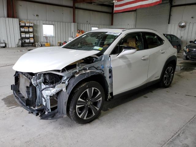 JTHU9JBH5K2009346 - 2019 LEXUS UX 250H WHITE photo 1