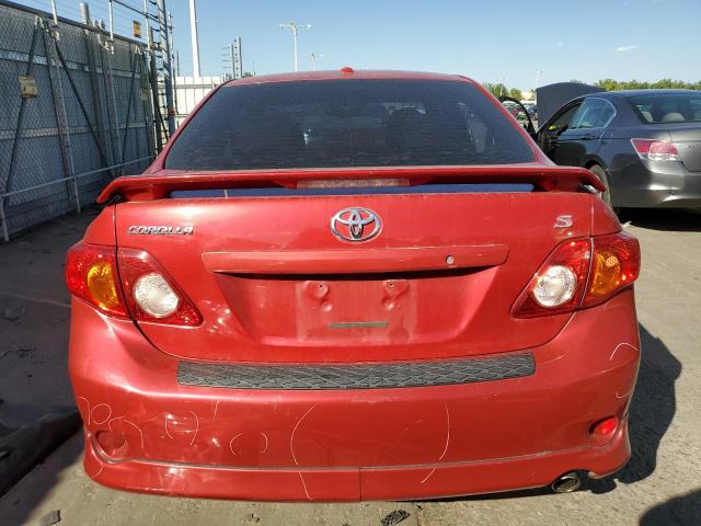 1NXBU4EE4AZ298888 - 2010 TOYOTA COROLLA BASE RED photo 6