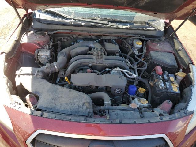 4S3BNAA62F3004898 - 2015 SUBARU LEGACY 2.5I RED photo 11