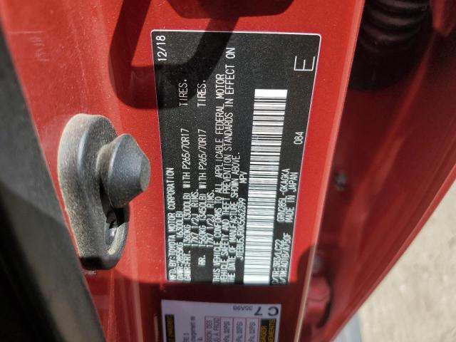 JTEBU5JRXK5662399 - 2019 TOYOTA 4RUNNER SR5/SR5 PREMIUM Czerwony zdjęcie 14