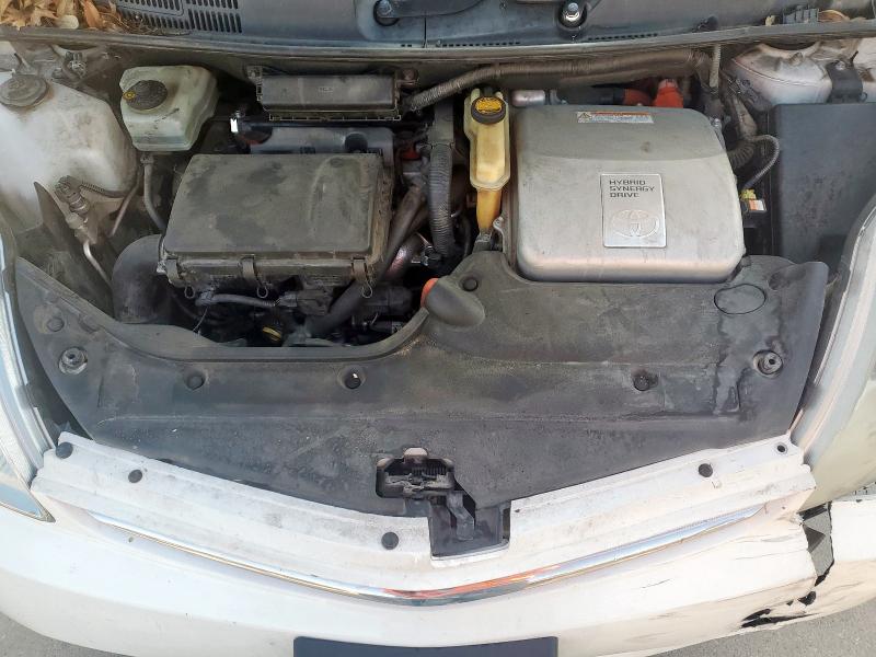 JTDKB20U083343290 - 2008 TOYOTA PRIUS WHITE photo 11