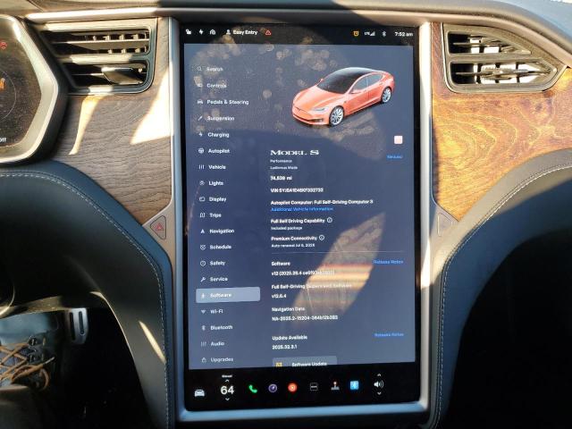 5YJSA1E46KF332732 - 2019 TESLA MODEL S წითელი ფოტო 9