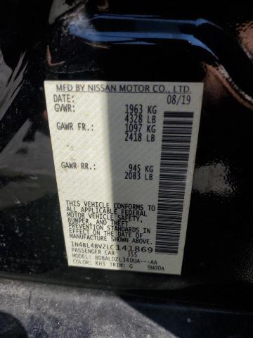 1N4BL4BV2LC141869 - 2020 NISSAN ALTIMA S BLACK photo 12