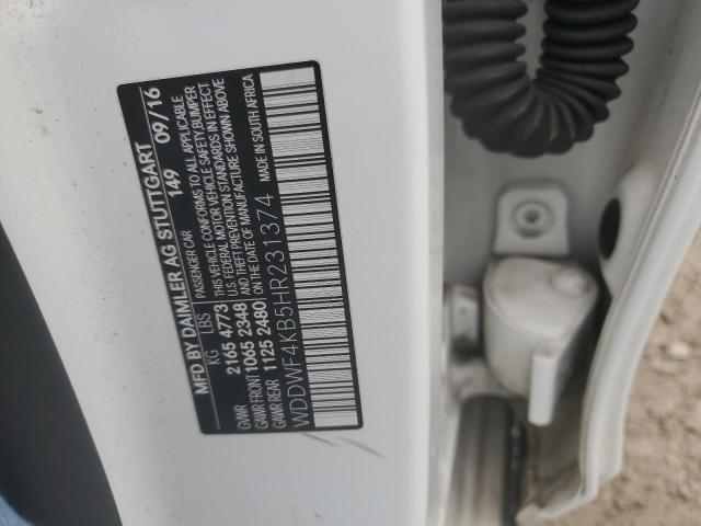 WDDWF4KB5HR231374 - 2017 MERCEDES-BENZ C 300 4MATIC WHITE photo 12