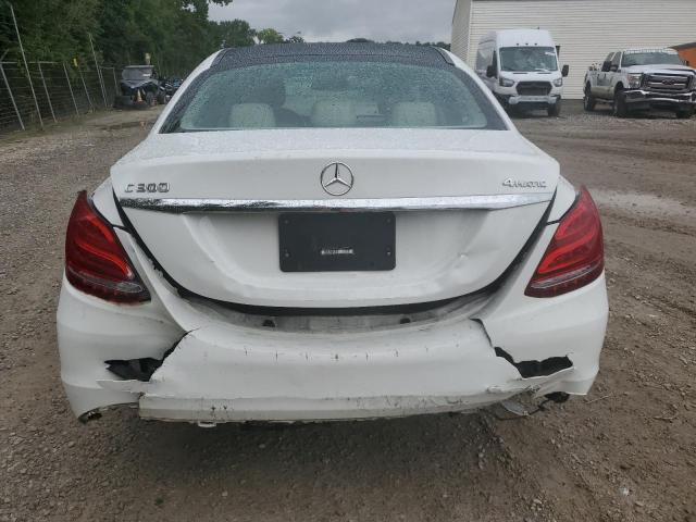 WDDWF4KB5HR231374 - 2017 MERCEDES-BENZ C 300 4MATIC WHITE photo 6