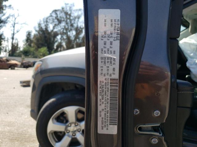 3C4NJDBB0JT362004 - 2018 JEEP COMPASS LATITUDE Сірий фото 12