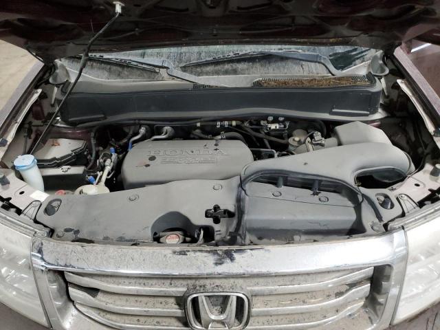 5FNYF4H5XDB016528 - 2013 HONDA PILOT EXL PURPLE photo 12