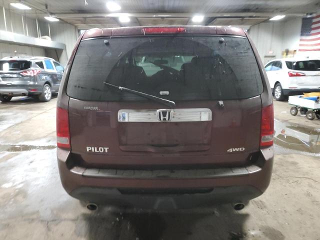 5FNYF4H5XDB016528 - 2013 HONDA PILOT EXL PURPLE photo 6