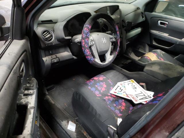5FNYF4H5XDB016528 - 2013 HONDA PILOT EXL PURPLE photo 8