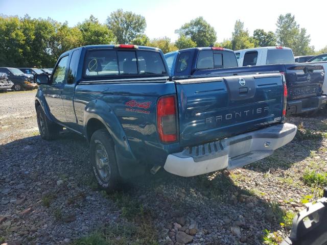 1N6ED26Y93C455125 - 2003 NISSAN FRONTIER KING CAB XE BLUE photo 2