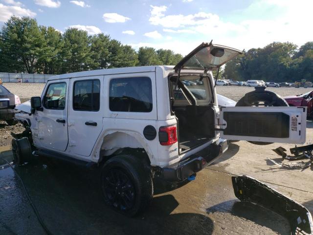 1C4JJXP69NW274709 - 2022 JEEP WRANGLER U SAHARA 4XE WHITE photo 2
