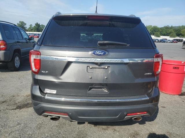 1FM5K8D80JGC11508 - 2018 FORD EXPLORER XLT Szary zdjęcie 6