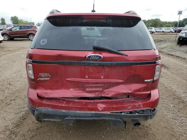 1FM5K8GTXFGA26177 - 2015 FORD EXPLORER SPORT RED photo 6