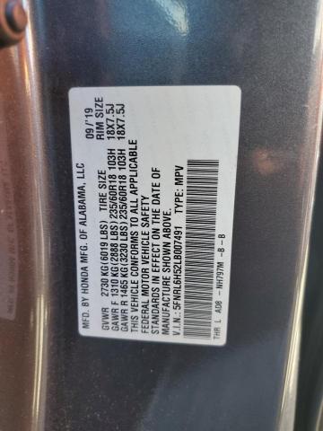 5FNRL6H52LB007491 - 2020 HONDA ODYSSEY EX GRAY photo 13