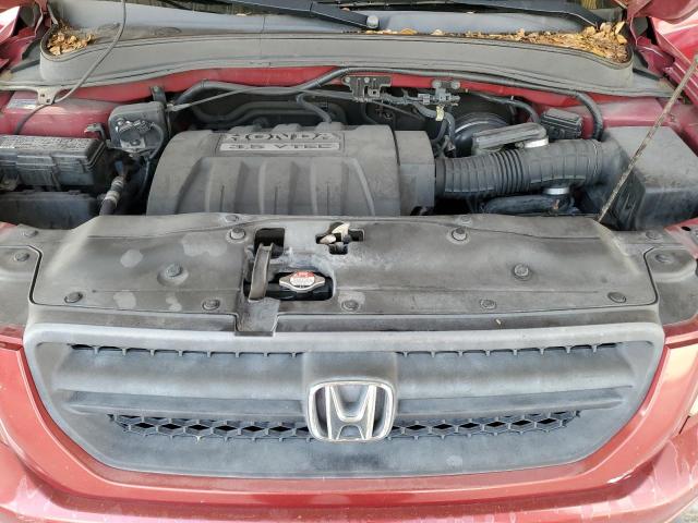 5FNYF18505B042166 - 2005 HONDA PILOT EXL RED photo 12