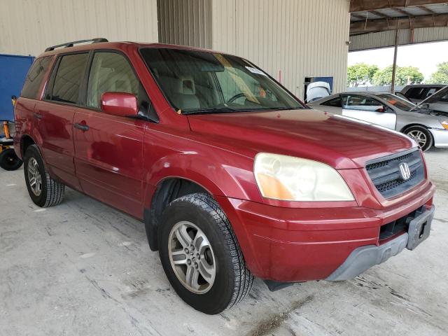5FNYF18505B042166 - 2005 HONDA PILOT EXL RED photo 4
