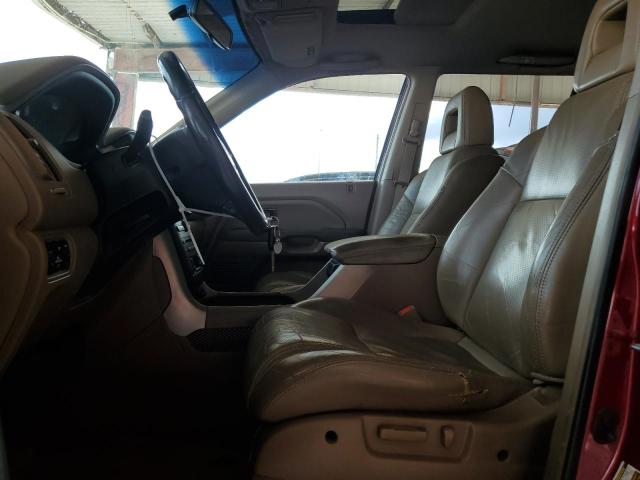 5FNYF18505B042166 - 2005 HONDA PILOT EXL RED photo 7
