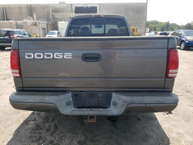 1B7GL32X32S584791 - 2002 DODGE DAKOTA SPORT GRAY photo 6