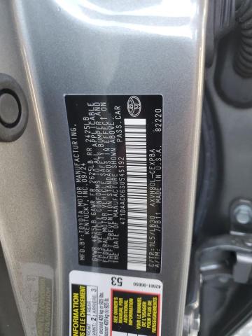4T1DAACK6SU545192 - 2025 TOYOTA CAMRY XSE GRAY photo 12