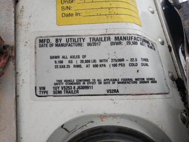 1UYVS2538J6309911 - 2018 UTILITY TRAILER Ağ foto 10