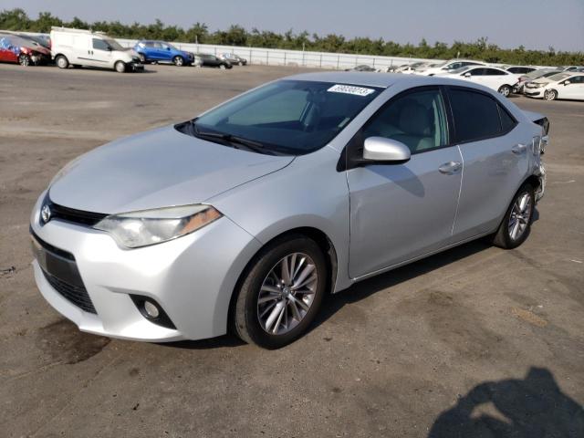 5YFBURHE1FP191136 - 2015 TOYOTA COROLLA L SILVER photo 1