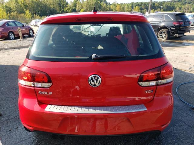 WVWDM7AJXDW122566 - 2013 VOLKSWAGEN GOLF RED photo 6