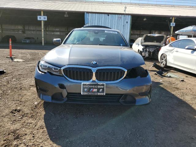 3MW5R1J06M8B82490 - 2021 BMW 330I GRAY photo 5