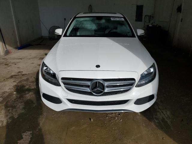 55SWF4KB6JU271810 - 2018 MERCEDES-BENZ C 300 4MATIC WHITE photo 5