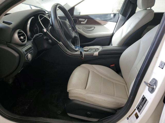 55SWF4KB6JU271810 - 2018 MERCEDES-BENZ C 300 4MATIC WHITE photo 7