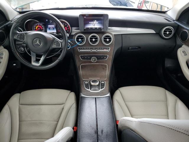 55SWF4KB6JU271810 - 2018 MERCEDES-BENZ C 300 4MATIC WHITE photo 8