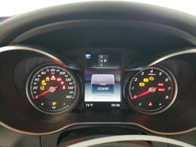 55SWF4KB6JU271810 - 2018 MERCEDES-BENZ C 300 4MATIC WHITE photo 9