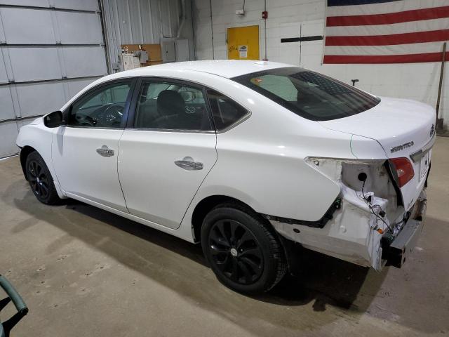 3N1AB7APXKY421688 - 2019 NISSAN SENTRA S WHITE photo 2