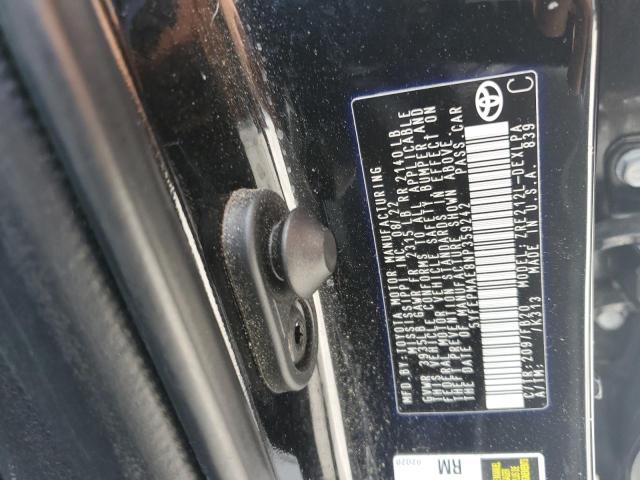 5YFEPMAE8NP359242 - 2022 TOYOTA COROLLA LE შავი ფოტო 13