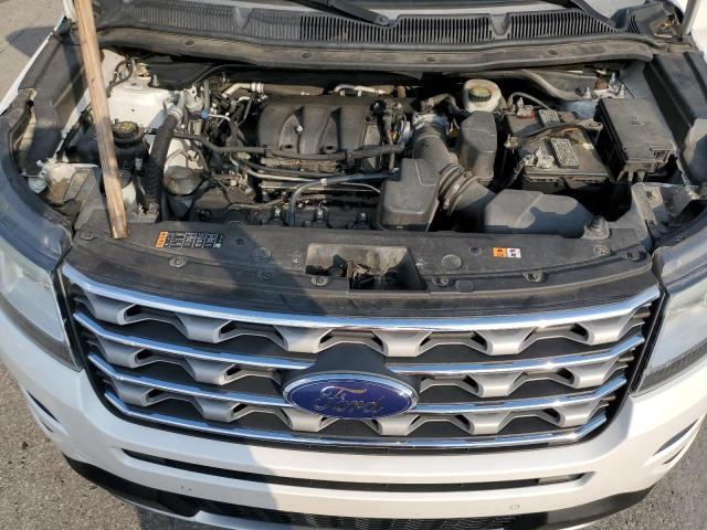 1FM5K8D81HGA83855 - 2017 FORD EXPLORER XLT WHITE photo 12