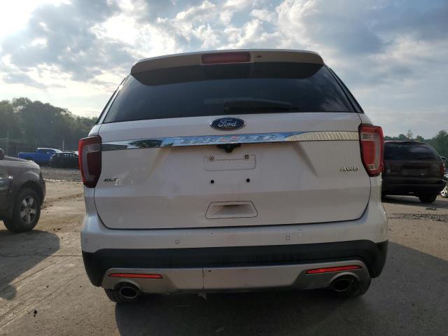 1FM5K8D81HGA83855 - 2017 FORD EXPLORER XLT WHITE photo 6