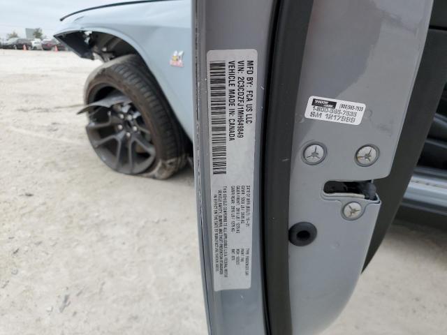 2C3CDZFJ1MH649849 - 2021 DODGE CHALLENGER R/T SCAT PACK GRAY photo 12