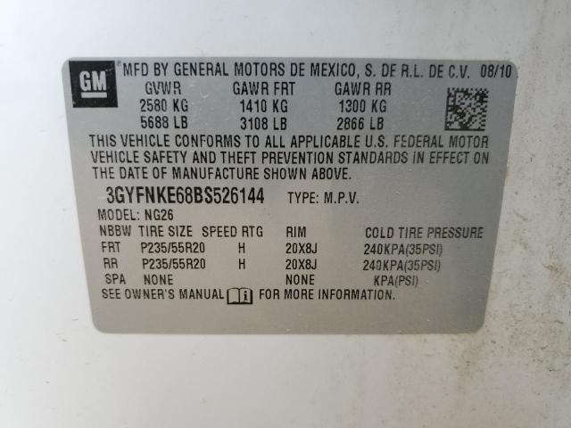 3GYFNKE68BS526144 - 2011 CADILLAC SRX PREMIUM COLLECTION 白色 照片 13