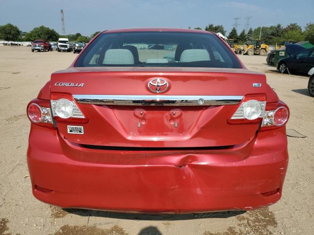 2T1BU4EE4DC967120 - 2013 TOYOTA COROLLA BASE Czerwony zdjęcie 6