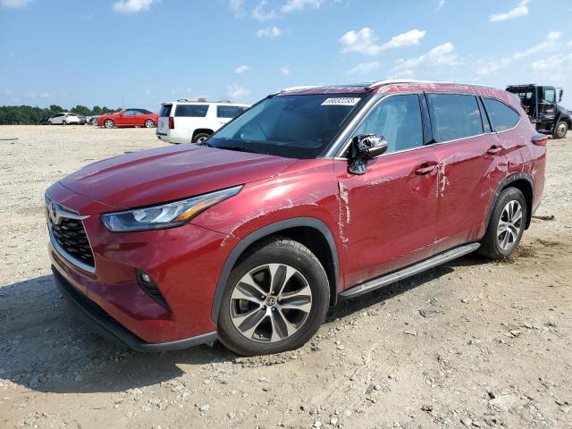 5TDGZRBH5LS045397 - 2020 TOYOTA HIGHLANDER XLE RED photo 1