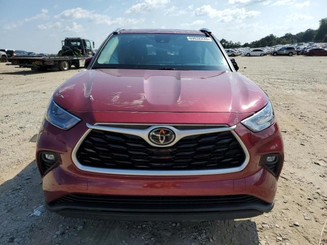 5TDGZRBH5LS045397 - 2020 TOYOTA HIGHLANDER XLE RED photo 5