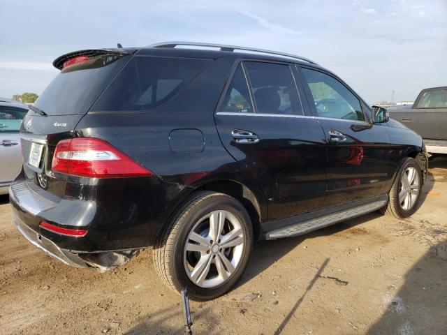 4JGDA5HB1CA072580 - 2012 MERCEDES-BENZ ML 350 4MATIC BLACK photo 3