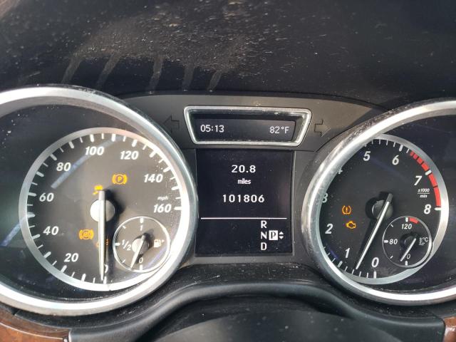 4JGDA5HB1CA072580 - 2012 MERCEDES-BENZ ML 350 4MATIC BLACK photo 9