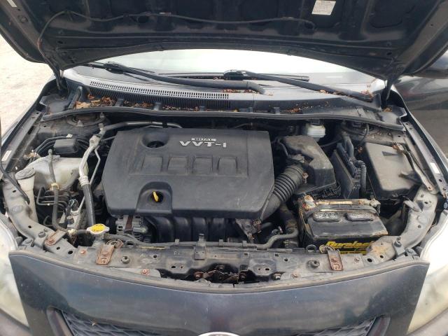 1NXBU4EE4AZ209014 - 2010 TOYOTA COROLLA BASE BLACK photo 11
