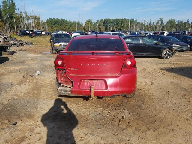 1B3BD4FB1BN519448 - 2011 DODGE AVENGER EXPRESS RED photo 6