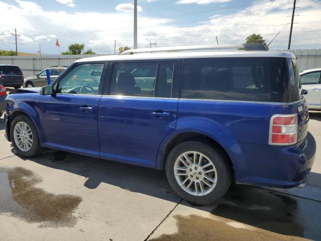 2FMGK5C89EBD11807 - 2014 FORD FLEX SEL BLUE photo 2