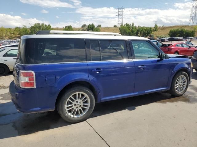 2FMGK5C89EBD11807 - 2014 FORD FLEX SEL BLUE photo 3