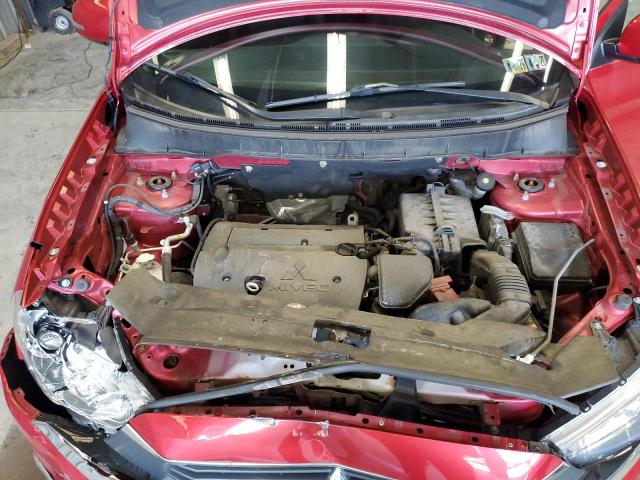 JA4AR3AW7HZ031049 - 2017 MITSUBISHI OUTLANDER ES წითელი ფოტო 12